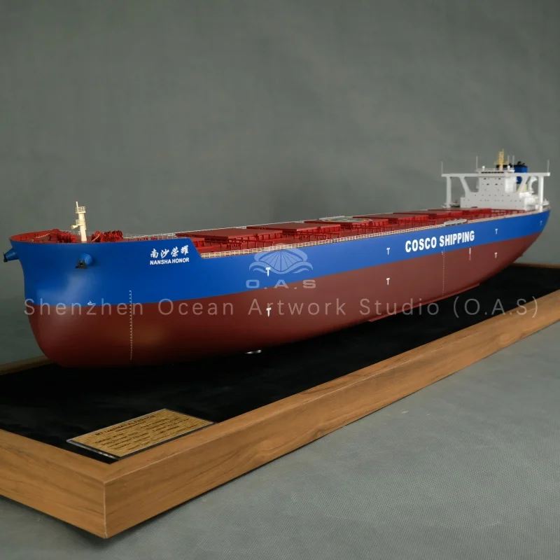 This high-precision VLOC model replicates classic Dutch shipyard design with realistic details. Features full ship anchor chain assembly, accurate ship stock model and functional side boarding ladder. Made of premium materials with fine craftsmanship, stable structure and authentic appearance. Ideal for maritime exhibitions, technical displays, shipyard souvenirs and corporate gifts. Fully customizable in scale, color and markings for shipping and shipbuilding enterprises.Amber@vesselmodel.com Tel: +86 18038048785