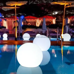 Modern Design Colorful Glowing IP67 Plastic Led Orb Lamp