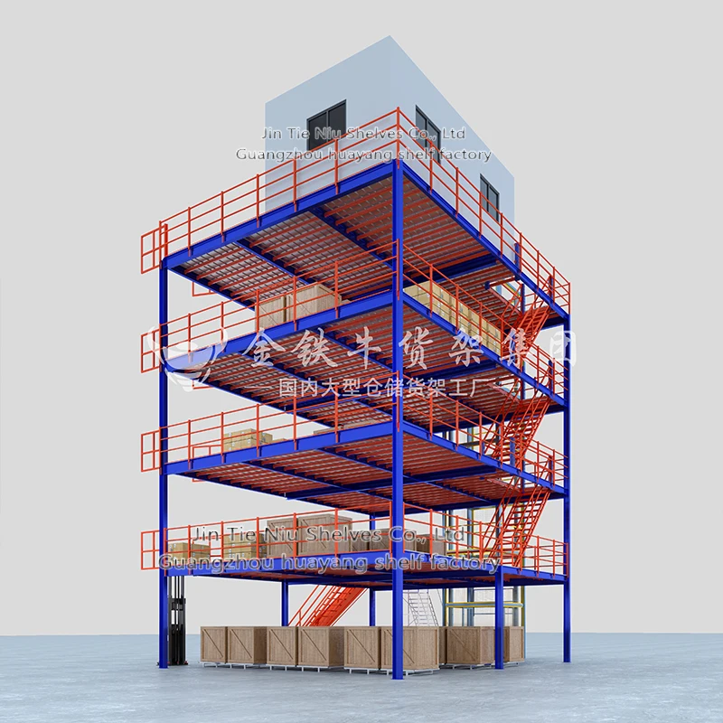 Складской мансардный Лофт тканевые стеллажи для