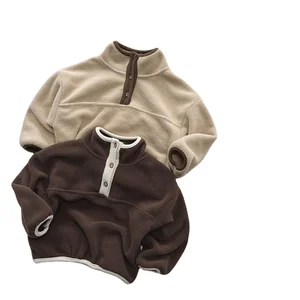 Wholesale New Winter Kids Clothing Unisex Pullovers for Boys and Girls Casual Style Warm Light Sweatshirts for Autumn
