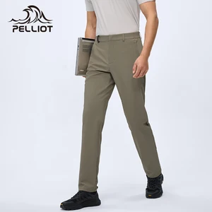 PELLIOT Outdoor Hiking Windproof Wear Resistant DWR Water Repellent High Elastic Breathable Soft Shell Pants