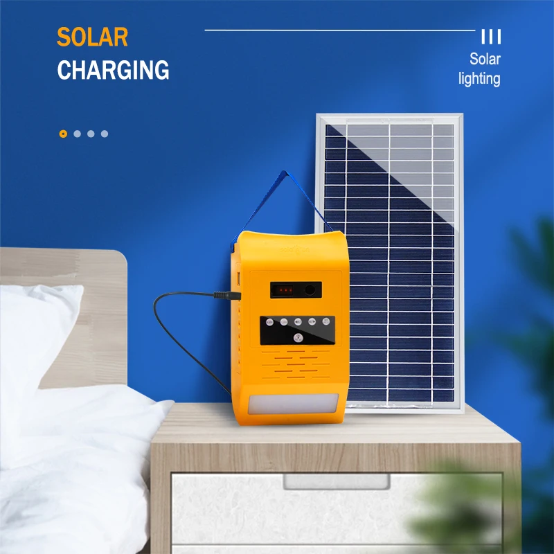 Portable Mini Solar Power System for Home Electricity Generating and LED Indoor Lighting Kits