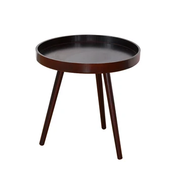 Home Furniture Bamboo Wooden Black Dining Coffee Table for Kids