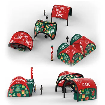 CATC Customized UV-Retardant Merry Christmas Inflatables Colorful Tent for Outdoor Party Events & Entertainment