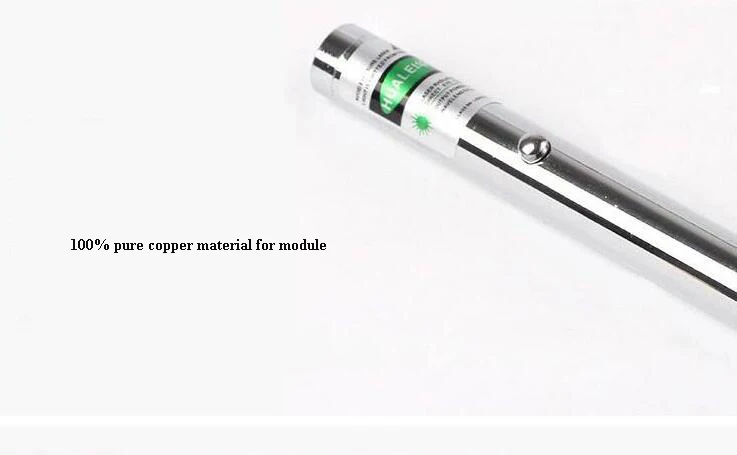 Copper Material Red Laser Pointer with Dot Effect