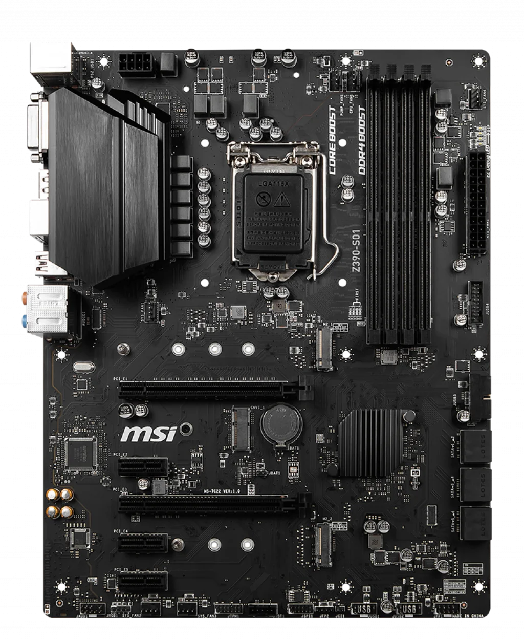 動作確認済】MSI Z390-S01 IOパネル付属 LGA1151 ATXマザーボード 第8