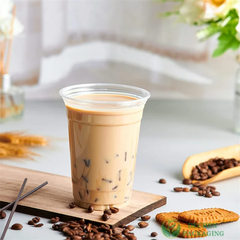20 Oz Cup Pet Plastic Cup With Lid And Straw Custom Logo