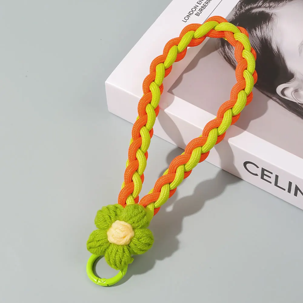 Flower Short Wristband Cell Accessories Universal For All Iphone Smart Strap Chain Mobile Phone Lanyard SJS033 Laudtec