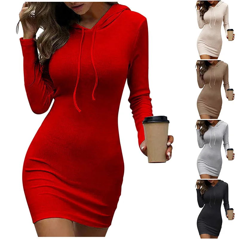 Hoodie Dresses Women Clothing 