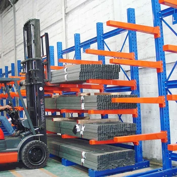 Heavy Duty Automotive Warehouse Steel Shelving Cantilever Design with Durable and Corrosion-Protected Features