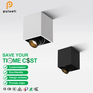 Hot Sales Modern 5W/8W LED Surface Mounted Light Adjustable Focus Spot Light 60-degree 3000K Pure Aluminium for Living Room GU10