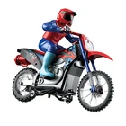 Rc Toy Toy Quality New Arrival 2.4G 1:10 Kids Outdoor Play Rc Remote Control Motorcycle Toy With Light And Spray