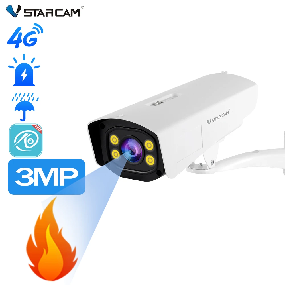 Smart Vstarcam CS662 Smart Outdoor Red&Blue Lights Alarm IP Camera