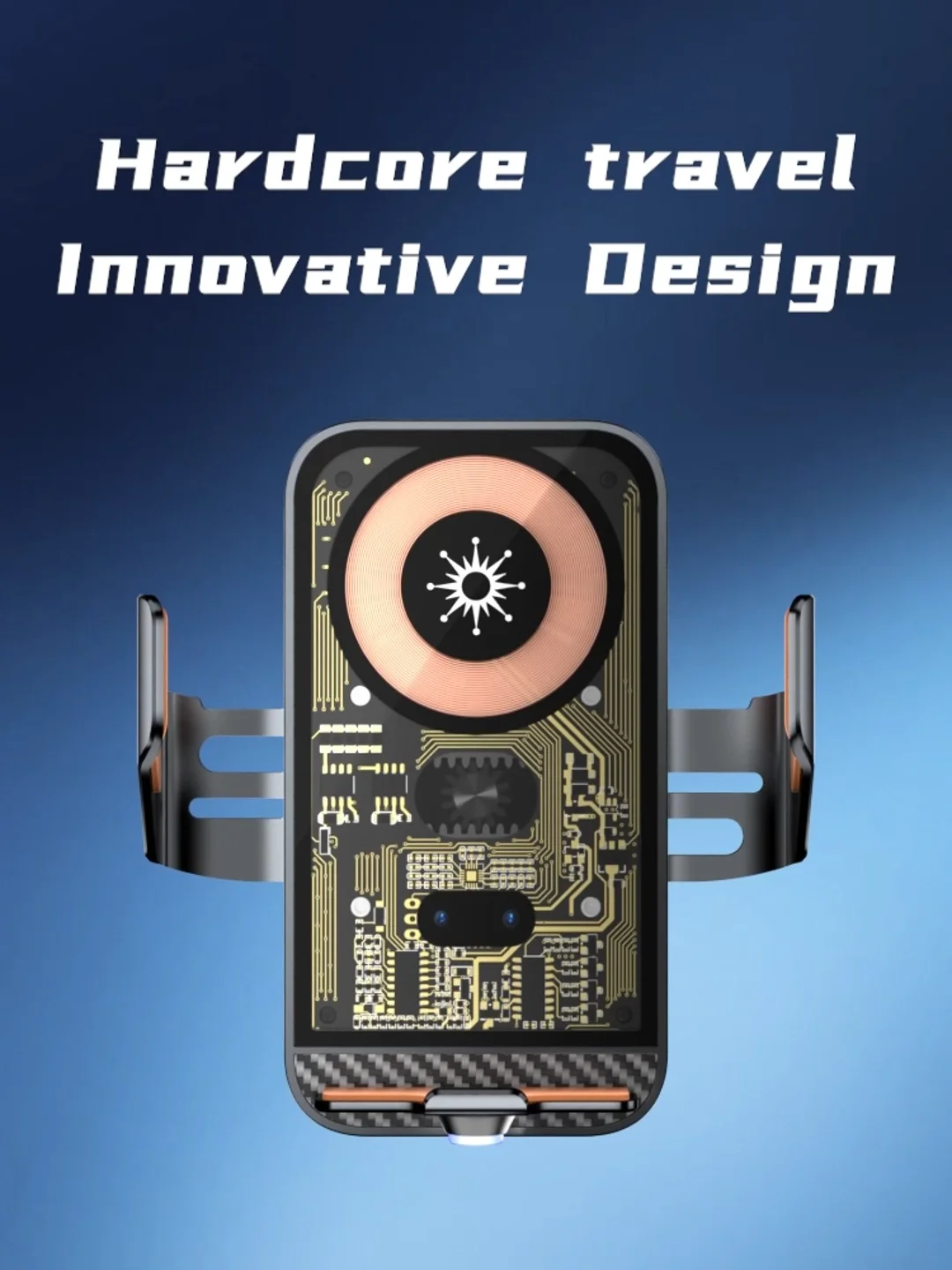 Air Conditioner Vent Auto Clamping Qi Certified 15w Mobile Phone Holder