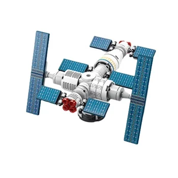 2024 New Space Station Building Blocks Toy 96Pcs Assembly Diy Micro Building Blocks with Children's Gifts