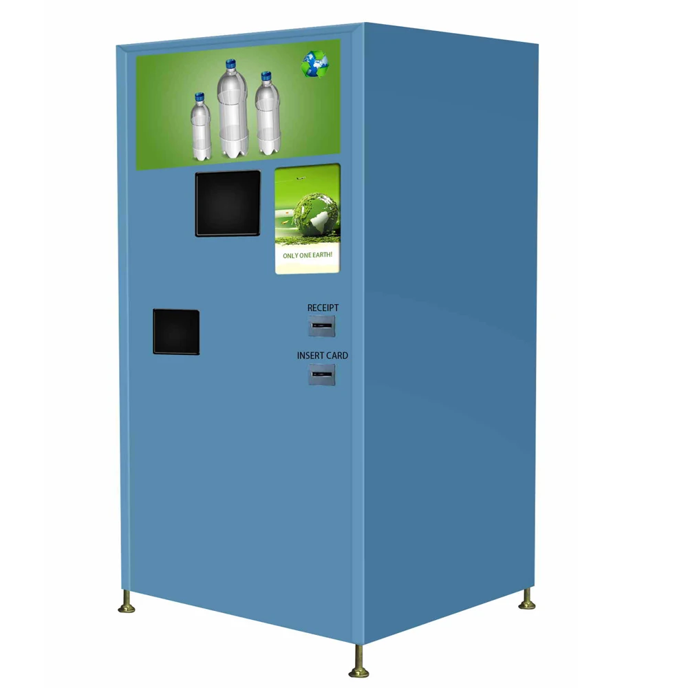 New Model Recycle PET Bottle Reverse Vending Machine Recycle with Coupon for Can and with Compact Compressor
