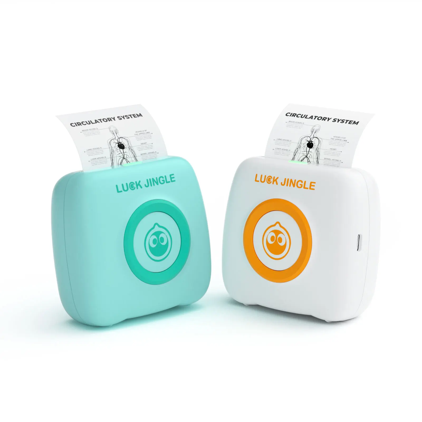 Mini Pocket Green Label Sticker Printer Machine Water Bottle Label Printer Mini Adhesive Label Printer