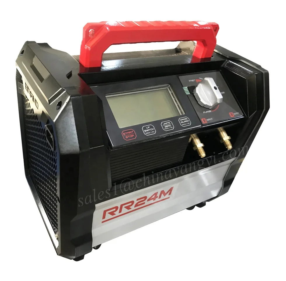 DC Motor Digital Air Conditioning Refrigerant Recycler 1HP R32 R410A R407C Gas Recovery Machine with 80% Overcharge protection