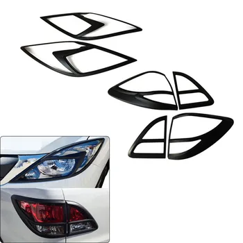 FOR MAZDA BT-50 2012-2020 ABS MATTE BLACK HEADLIGHT TAILLIGHT COVER SET READY STOCK 4WD ACCESSORIES