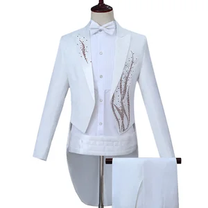Men's Performance Suit Hot Diamond Tuxedo Stage Chorus Host Singer Annual Meeting Performance Suit