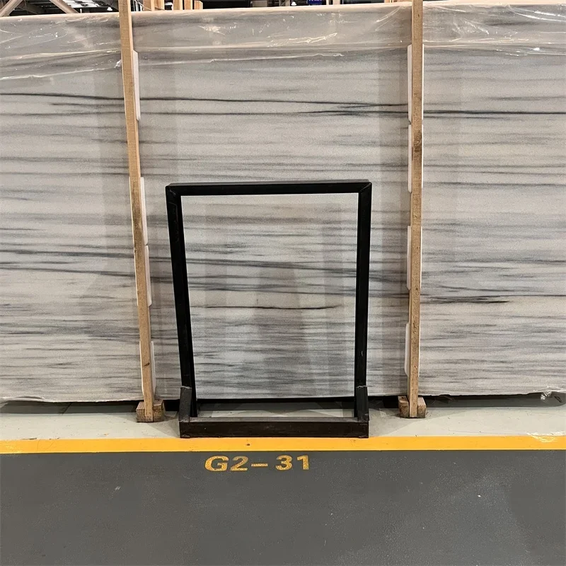 Polished Top Quality Light Putin Wood Marble Slabs For Wall Natural White Wooden Marble Tiles For Interior Floor