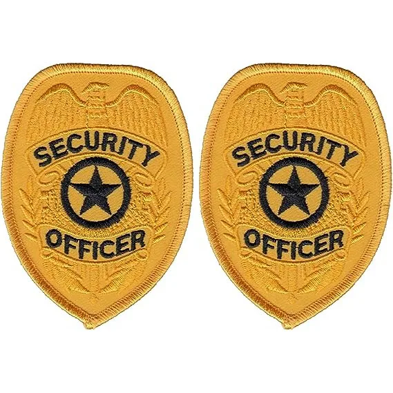 Wholesale Custom Embroidery Edge Security Badges Factory Cheap Woven