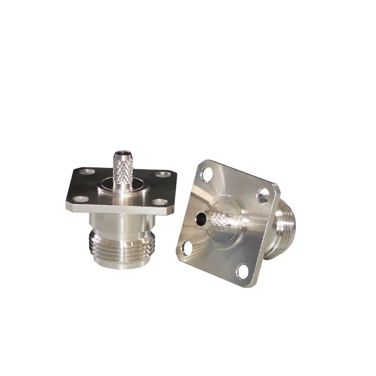 product n kf5 four holes flange coaxial connectors n female connector-2