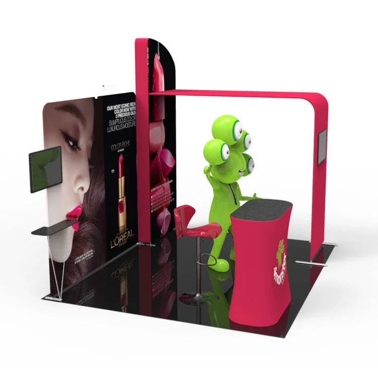 Горячая распродажа 10 футов переносная Натяжная тканевая арка для выставочного и рекламного дисплея алюминиевая рамка комбинированные киоски