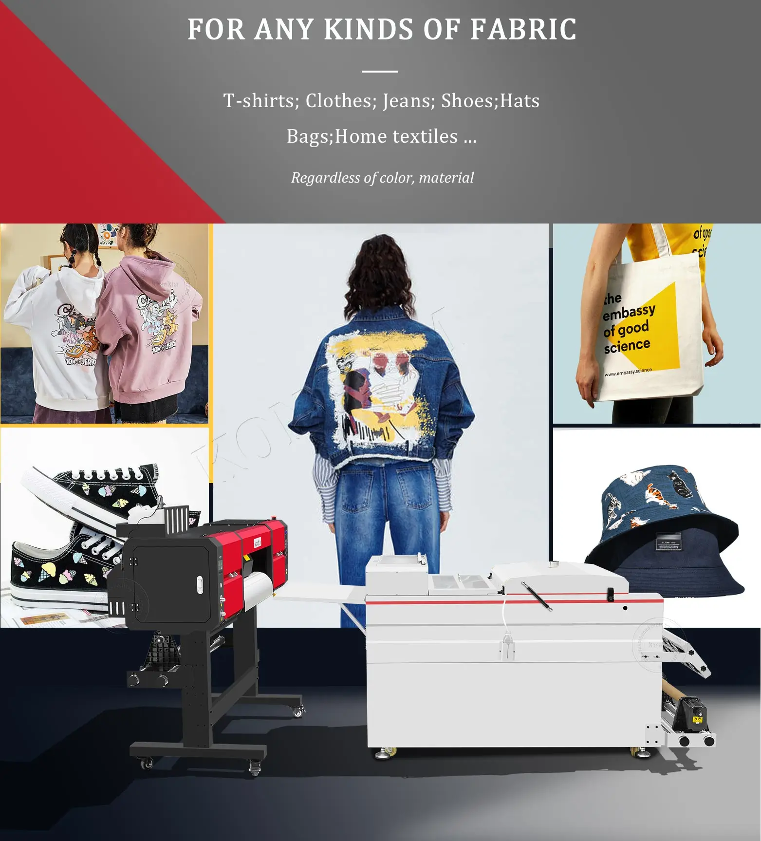 Digital Textile Printing Direct To Fabric Dtg Textile Fabric Printer