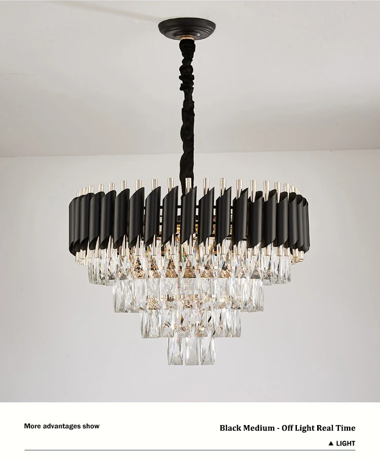 Project case easy to install modern fancy living room hotel lobby chandelier