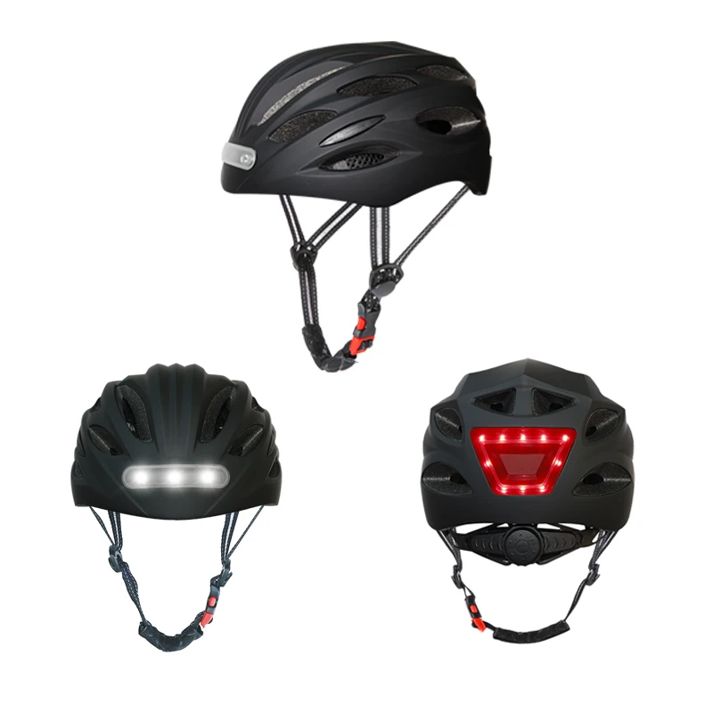 Bicycle Helmet LED Light Rechargeable Sport Mountain Road riding Bike