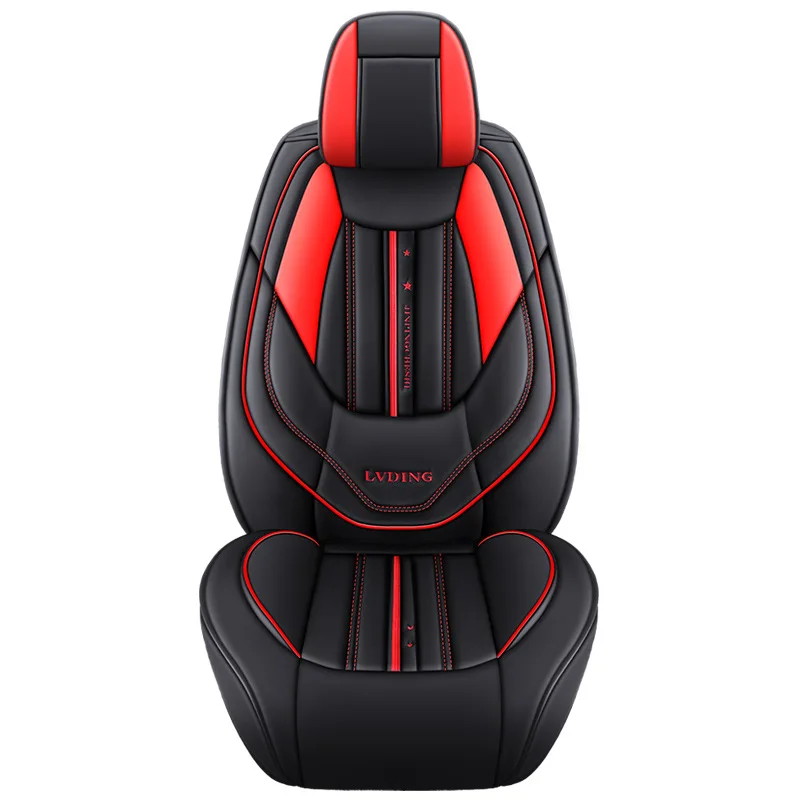 Полный комплект Водонепроницаемая Роскошная универсальная кожа на четыре сезона под заказ для пяти сидений автомобиля чехол