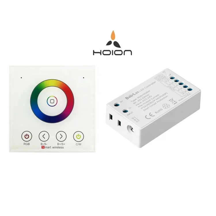 D7 Color Changeable Dimmable 3CH 15A 4CH 16A LED Strip Light Controller with Wall Mount