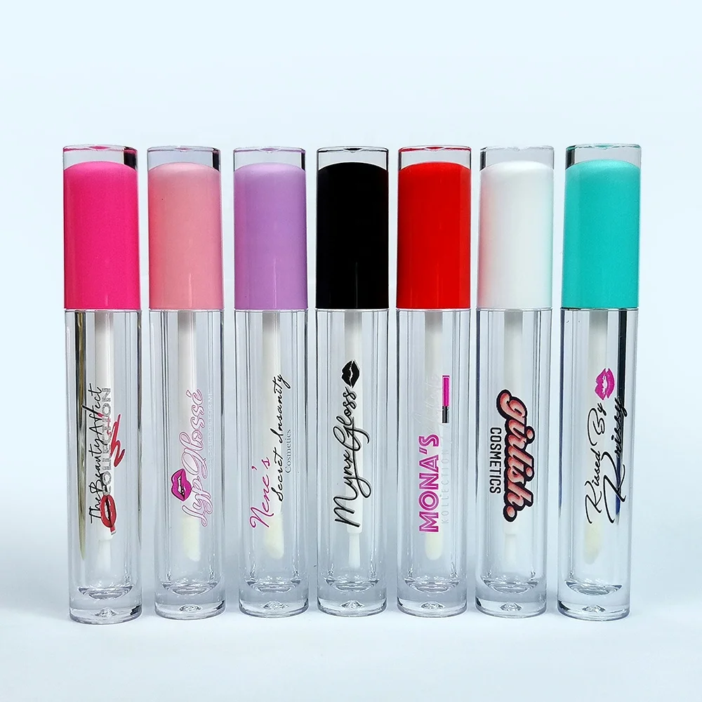 Wholesale cosmetic lip gloss bottle white lip gloss tube