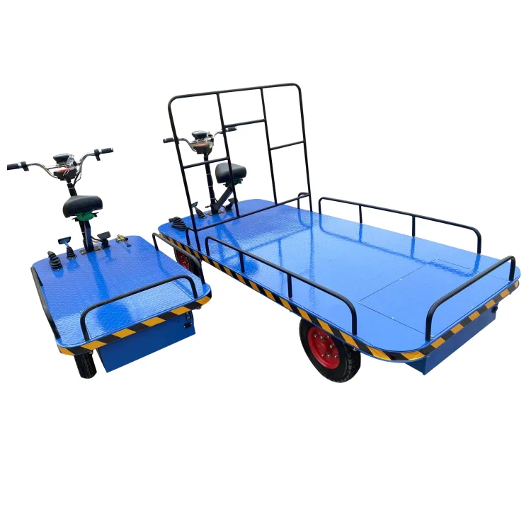Compact Structure and Easy Moving Portable Electric Flat Truck Hand Pallets Jack Electric Electric Flat Transfer Car