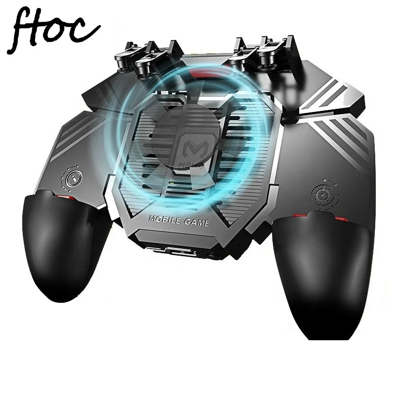 Newest  AK77 Mobile Game Controller  Cooling Fan Gamepad Game Joystick Trigger for Pubg Grip Controller