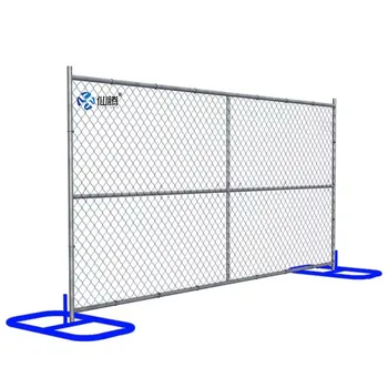 Goog Service American Chain Link Temporary Fence Panel Hot-dipped Galvanized Diamond Shaped Fence for Construction Site