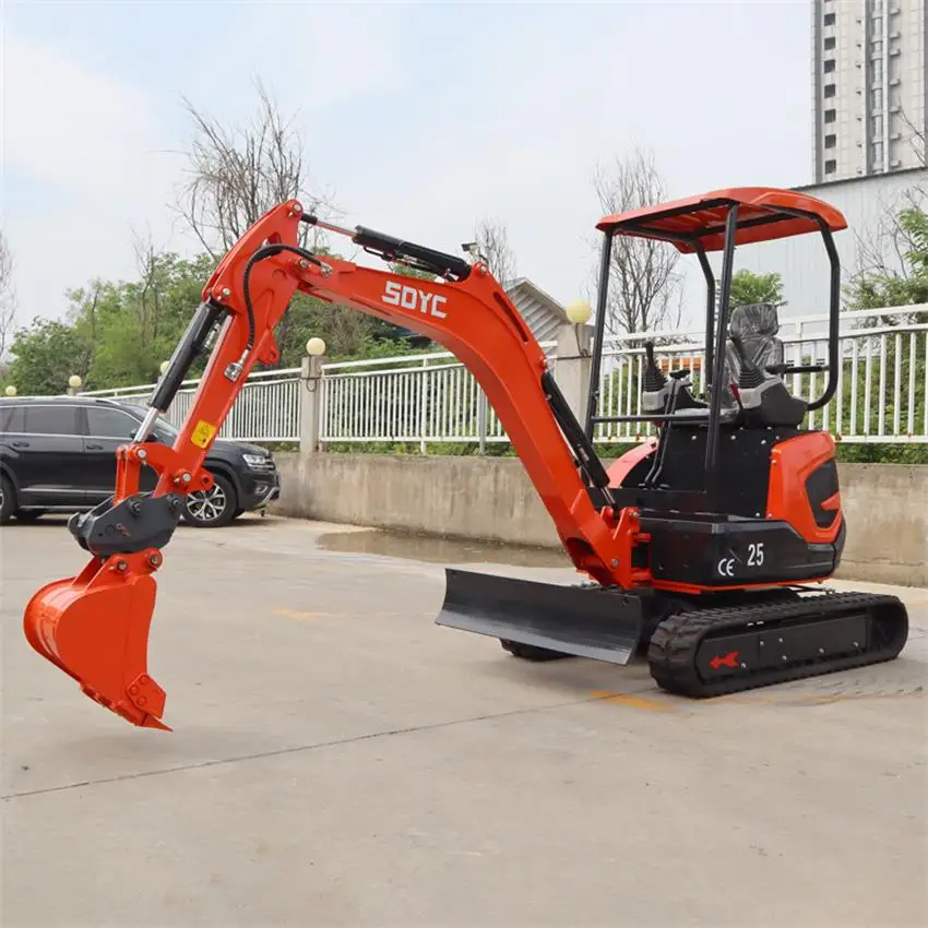 Free Shipping EPA CE Small Mini Excavator Crawler Micro Digger 2 Ton 1.8 Ton Kubota Engine Hydraulic Farm Mini Excavator Digger