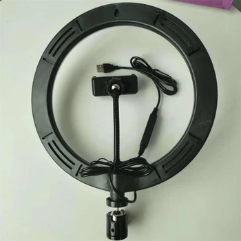10 Inch Cell Phone Led Lamp Camera Selfie Ringlight Holder Fill Ring Light Without Tripod Sta detail image