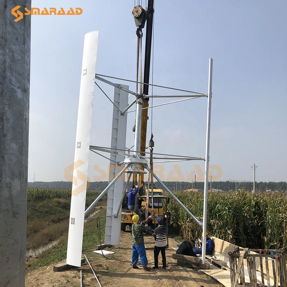 20KW 30KW 50KW 60KW 220V 380V Vertical Axis On-Grid/Off-Grid Wind Turbine Generator Energy System for Power Generation