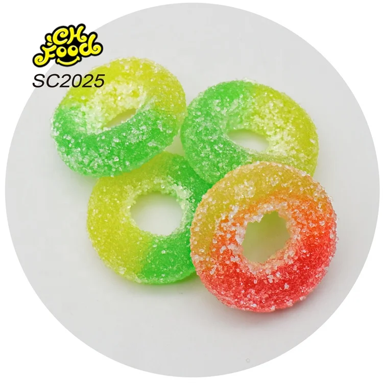 Sugar Coated Mini Donuts Shape Gummy Candy