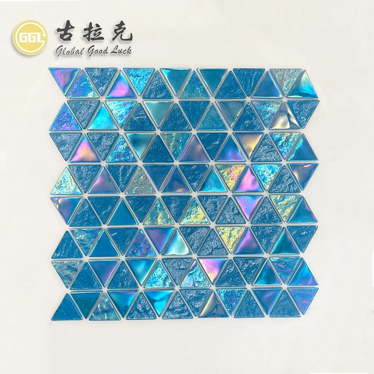 glittering outdoor swimming pool mosaic tiles 12 30x30 for sale