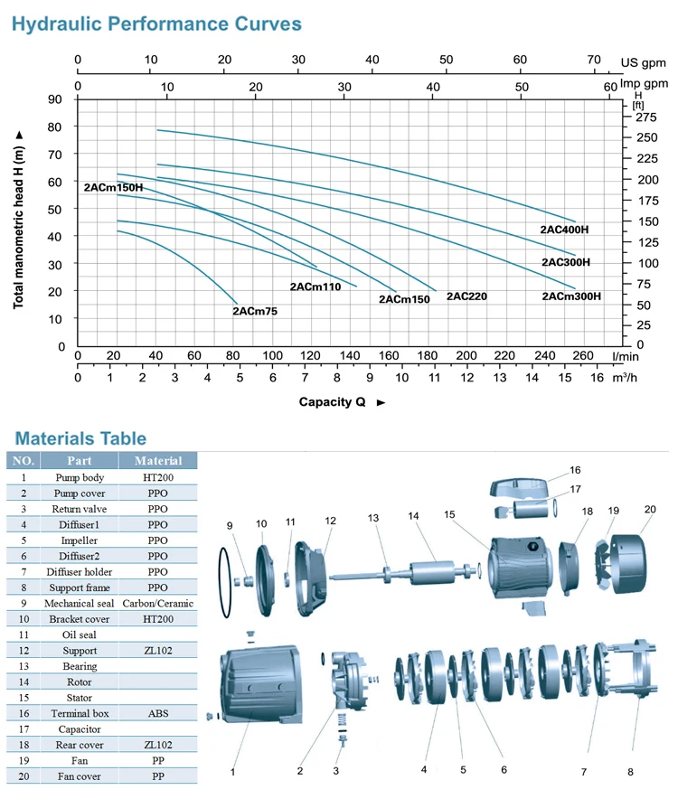 Leo Multistage Centrifugal Switch Electric Selfpriming Jet Water Pump