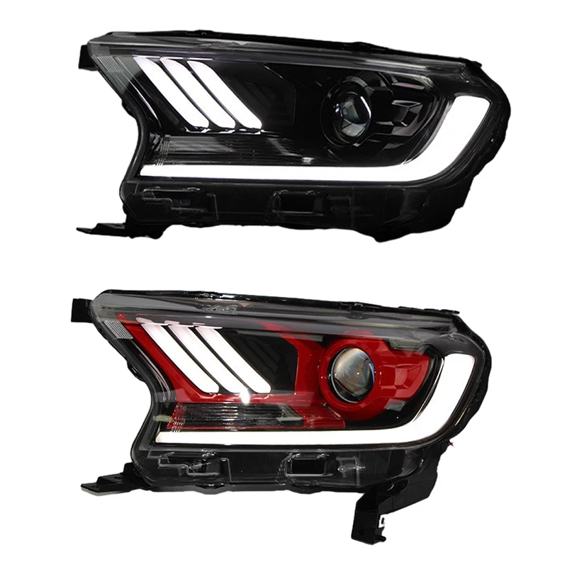 Good selling Red Led front lamp auto body parts led head light for FORD RANGER 2018 manufacture