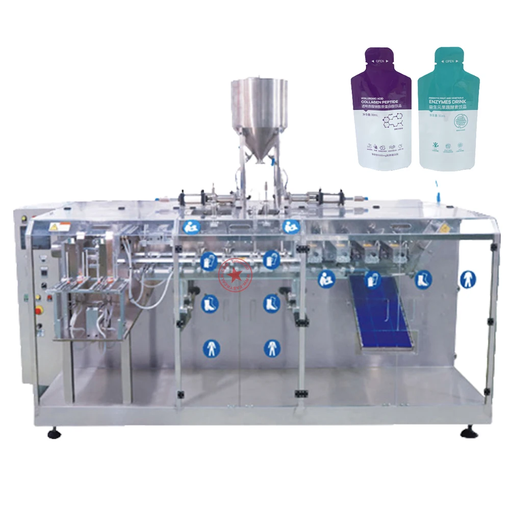 Automatic Premade Pouch Serum Filling Machines Shaped Sachet Bag Lotion Dispensing Small Cosmetic Cream Filling Machine