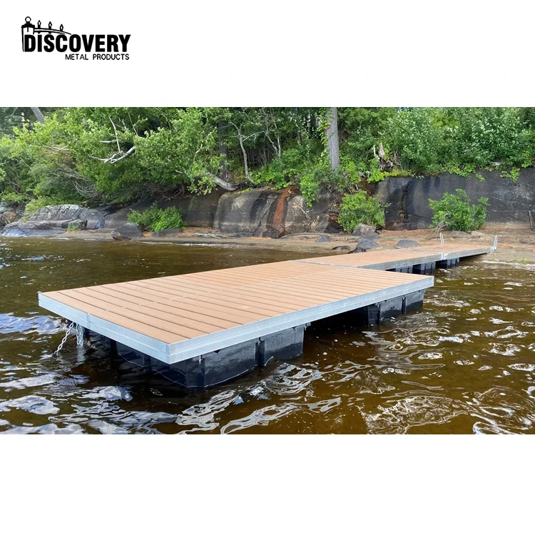 Factory Prices Removable Aluminum Roll-in Floating Dock Platform High Quality 4x8 Aluminum Dock Sections for Lake