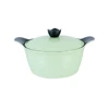 Couvercle en aluminium vert