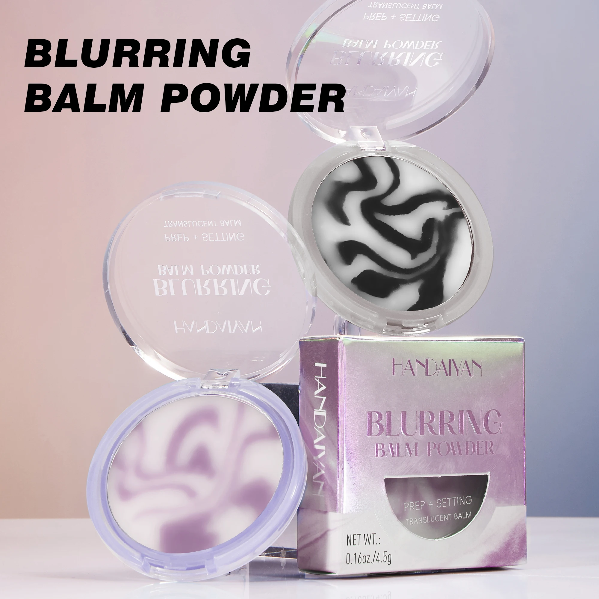 HANDAIYAN Blurring Balm Powder Setting Translucent Ointment Balm Shine Free Finish Long-Lasting Oil Control Hydration Makeup