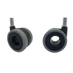 Excellent Quality Grey Insert Stem Hollow No Noise Corrosion Resistant Protection Wheels PU Casters 2.5 inch Wheel NO 5