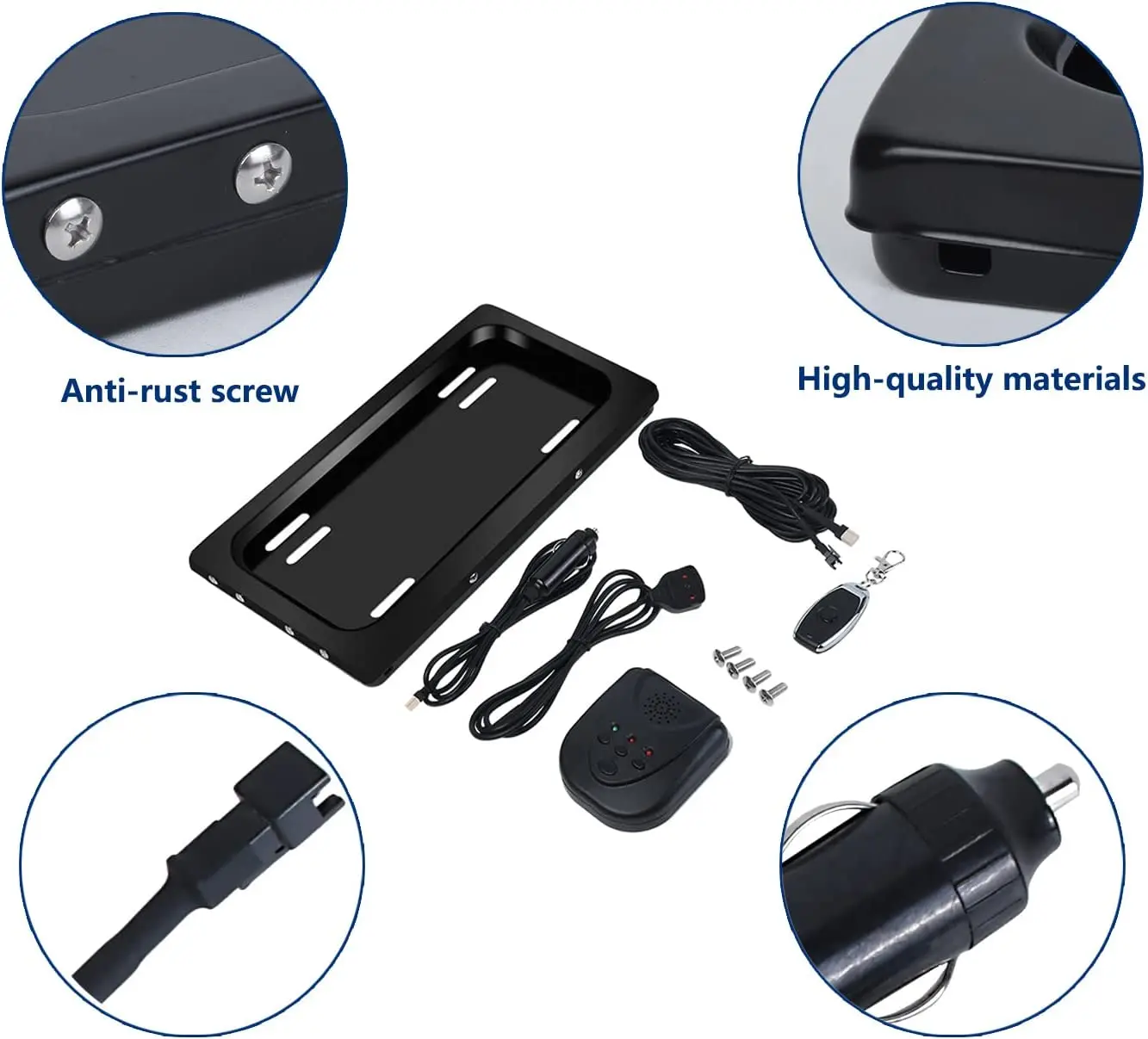 Car Flip License Plate Frame With Remote Control Electric Flipper